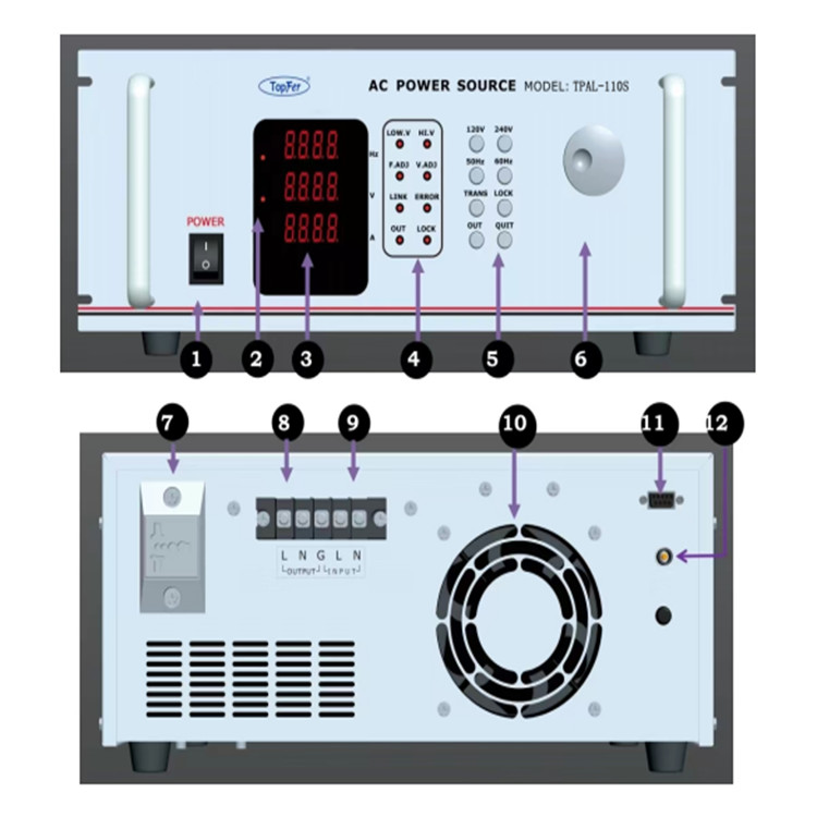 OEM Programmable DC AC Power Source Supply High Voltage 0-300V